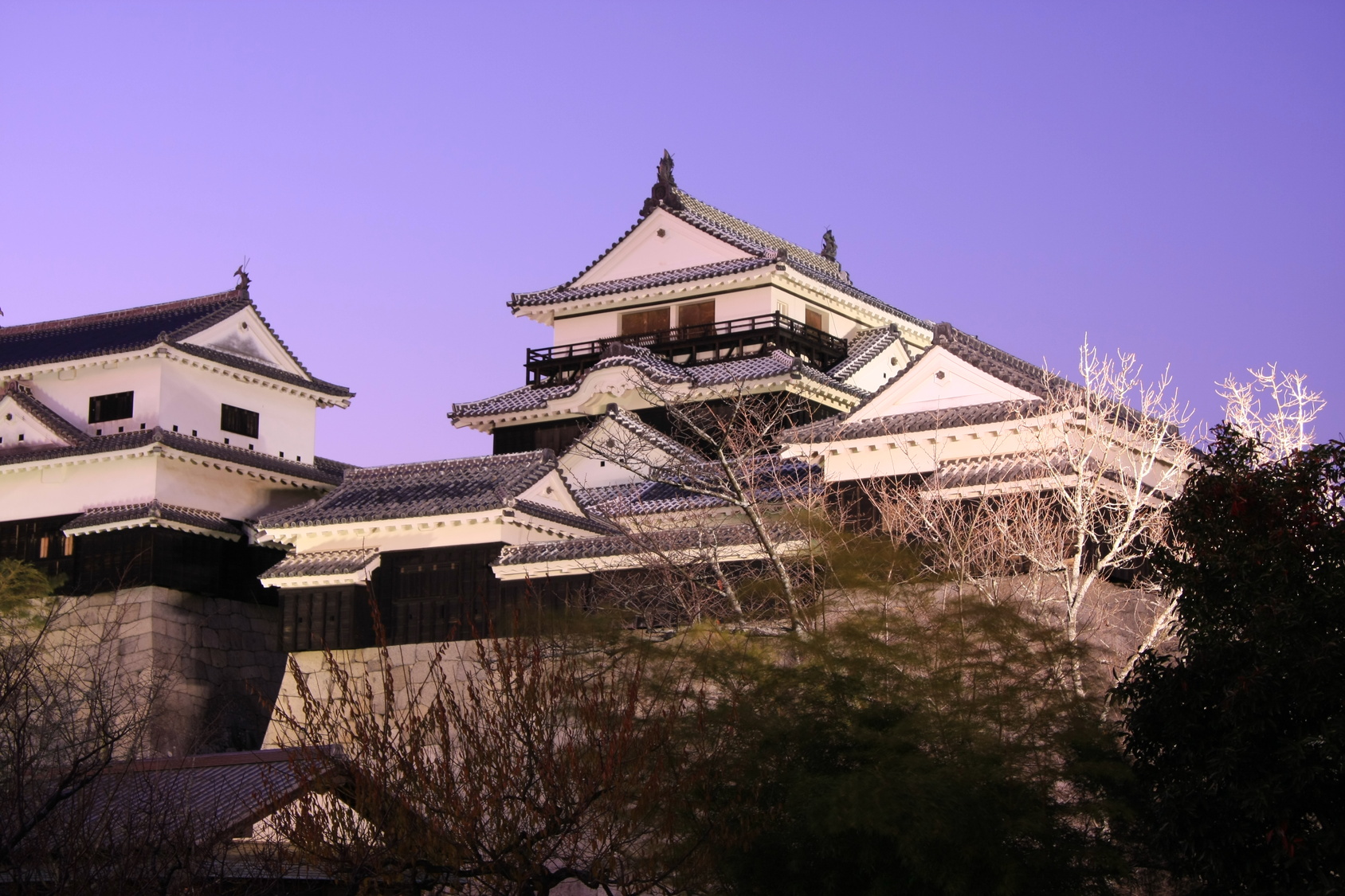 松山城の漆喰