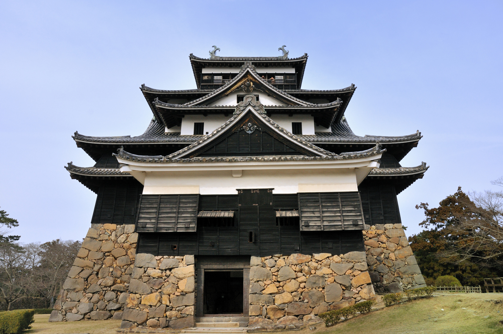 松江城の漆喰